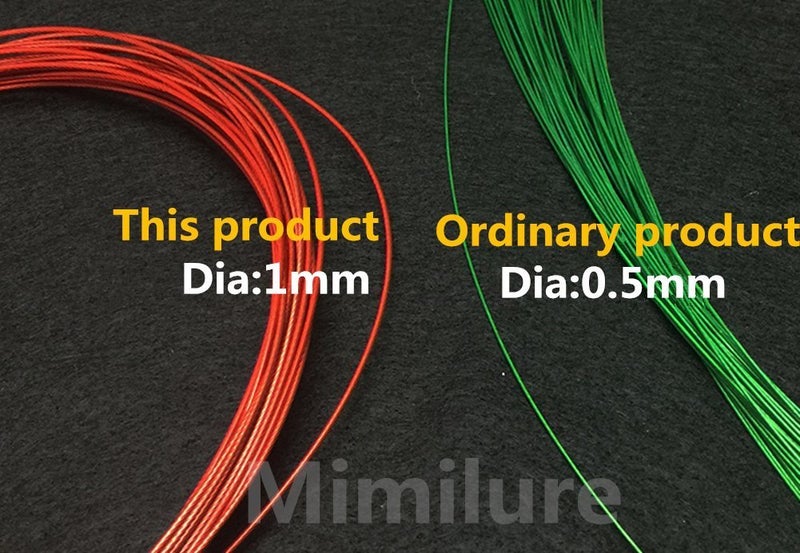 Mimilure 20pcs Heavy Duty Fishing Leaders: 19" Stainless Steel Wire Leaders Black with snap and Swivel for Pike Catfish - Image 2